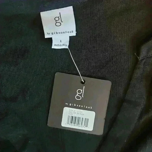 Black Split Neck Tiered Dress - Picture 5 of 8